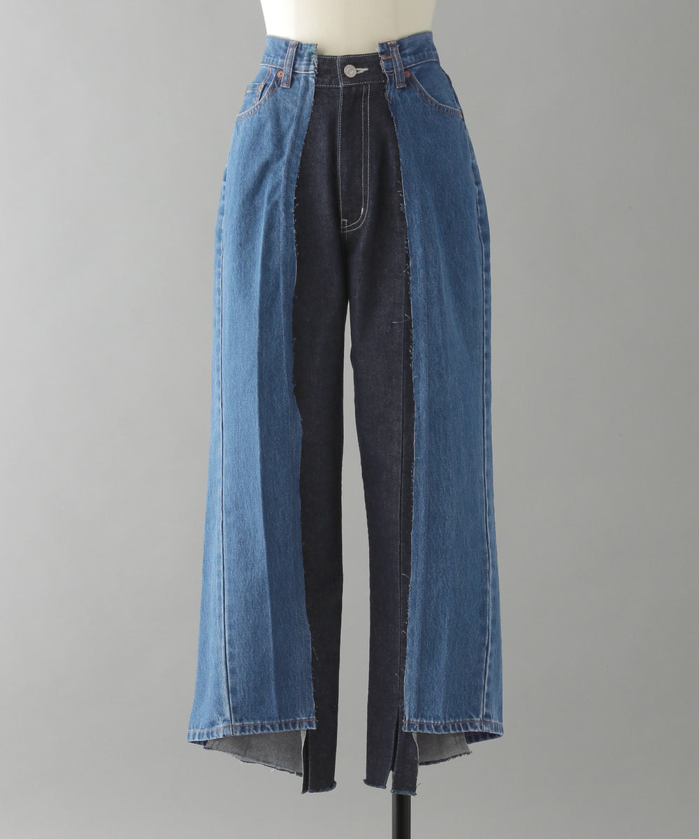 【O0u×FROMSTOCK】REMAKE DENIM PANTS 11