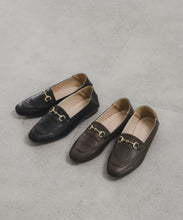 APPLE LEATHER BIT LOAFERS
