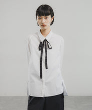 【120s premium】TIE BLOUSE
