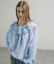 【INDIA IS BEAUTIFUL】COTTON FRILL COLLAR PULLOVER
