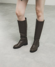 APPLE LEATHER LONG BOOTS
