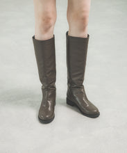 APPLE LEATHER LONG BOOTS
