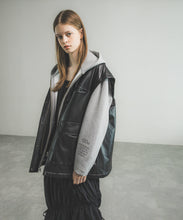 【LEFTOVERS】DETACHABLE ECO LEATHER BLOUSON
