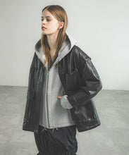 【LEFTOVERS】DETACHABLE ECO LEATHER BLOUSON
