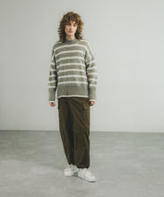 KID MOHAIR BORDER PULLOVER
