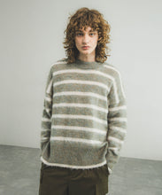 KID MOHAIR BORDER PULLOVER
