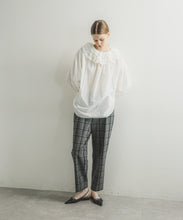 【INDIA IS BEAUTIFUL】COTTON FRILL COLLAR PULLOVER
