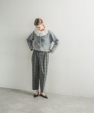 【INDIA IS BEAUTIFUL】COTTON FRILL COLLAR PULLOVER
