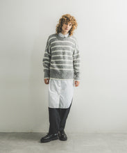 KID MOHAIR BORDER PULLOVER
