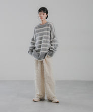 KID MOHAIR BORDER PULLOVER
