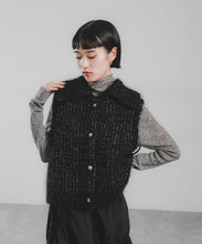 ALPACA SHORT KNIT VEST
