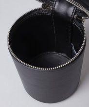 APPLE LEATHER CIRCLE VANITY BAG
