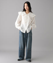 【INDIA IS BEAUTIFUL】COTTON COLLAR BLOUSE
