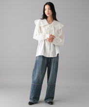 【INDIA IS BEAUTIFUL】COTTON COLLAR BLOUSE
