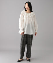 【INDIA IS BEAUTIFUL】COTTON FRILL COLLAR PULLOVER
