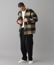 REVERSIBLE CHECK CARDIGAN JACKET
