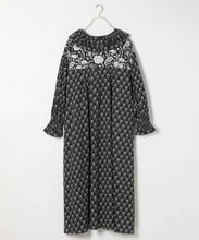 【INDIA IS BEAUTIFUL】COTTON FLOWER PATTERN ONEPIECE
