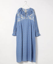 【INDIA IS BEAUTIFUL】COTTON FLOWER PATTERN ONEPIECE
