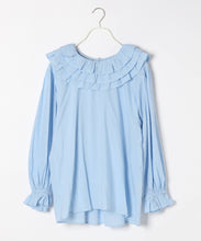 【INDIA IS BEAUTIFUL】COTTON FRILL COLLAR PULLOVER
