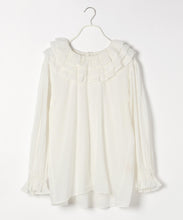 【INDIA IS BEAUTIFUL】COTTON FRILL COLLAR PULLOVER
