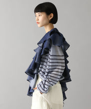 LYOCELL DENIM CASCADE COLLAR
