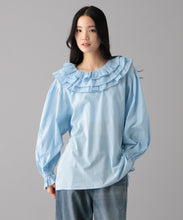 【INDIA IS BEAUTIFUL】COTTON FRILL COLLAR PULLOVER
