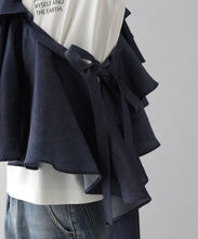 LYOCELL DENIM CASCADE COLLAR
