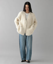 ALPACA LOOP KNIT CARDIGAN COAT
