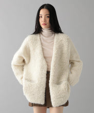 ALPACA LOOP KNIT CARDIGAN COAT
