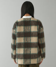 REVERSIBLE CHECK CARDIGAN JACKET
