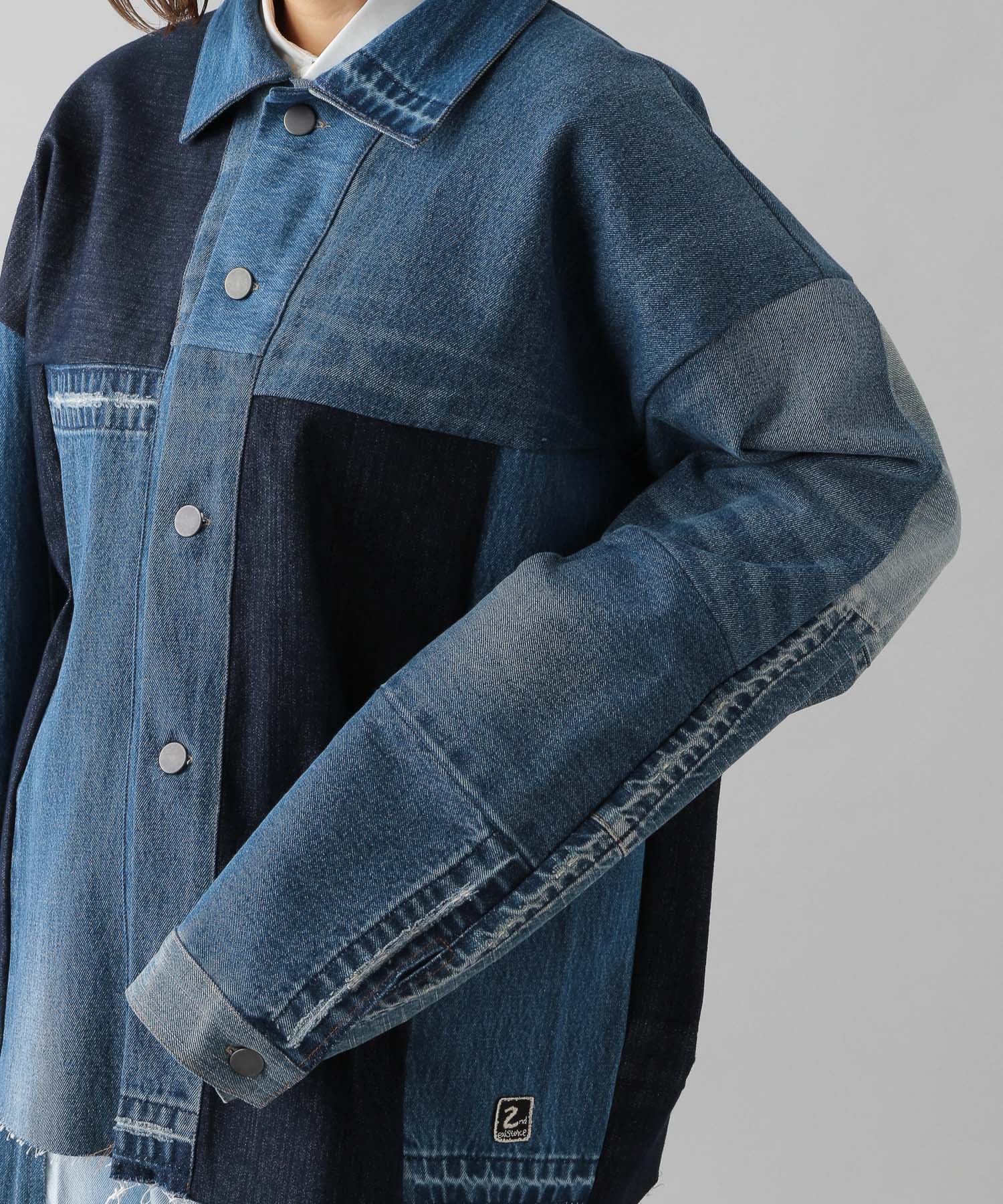 O0u×FROMSTOCK】REMAKE DENIM BLOUSON 9