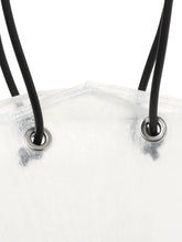 【PLASTICITY】TOTE BAG LARGE (WHITE, CLEAR)
