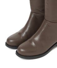 APPLE LEATHER LONG BOOTS
